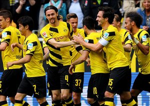 شادی بازیکنان دورتموند