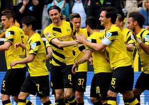 شادی بازیکنان دورتموند|بوروسيا دورتموند 2 - 0 هرتابرلین / بوندسلیگا