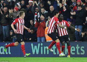 شادی بازیکنان ساوتهمتن|ساوتهمپتون 2 - 0 آرسنال / لیگ جزیره