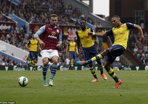 كيران گیبس|آستون‌ویلا  0-3 آرسنال / لیگ جزیره