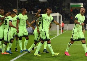 سرخیو آگوئرو|مونشن گلادباخ 1 - 2 منچستر سیتی / لیگ قهرمانان