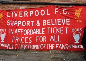 شعار هواداران لیورپول|هال سیتی 1 - 0 لیورپول / لیگ جزیره