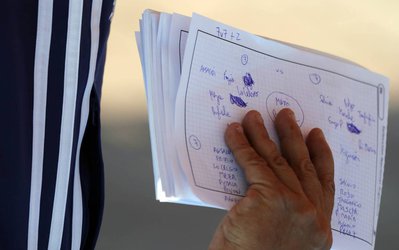 عکس های از دست نوشته های سامپائولی / سرنخ ترکیب احتمالی آرژانتین در معرض دوربین های AS 