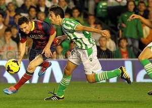 رئال بتیس ۱-۴ بارسلونا/هفته سیزدهم