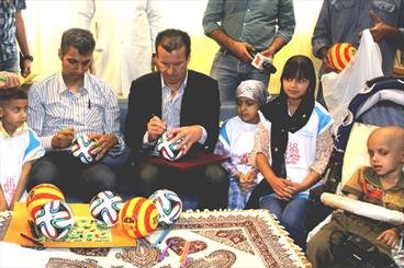 "دونگا" و فردوسی‌پور در کنار کودکان سرطانی حضور یافتند