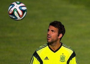 فرانسسک فابرگاس|تمرین تیم ملی اسپانیا