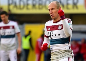 آرین روبن|پادِربورن 0 - 6 بایرن مونیخ / بوندسلیگا