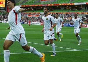 شادی بازیکنان اردن