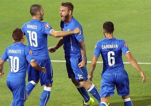 دانیله د روسی|ایتالیا 1 - 0 بلغارستان / مقدماتی یورو 2016