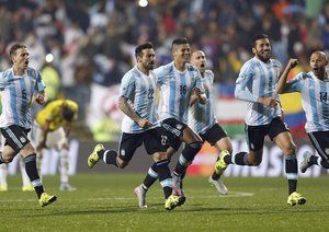 شادی بازیکنان آرژانتین