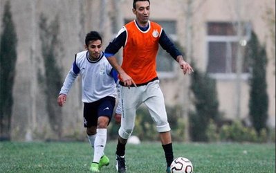 استقلالی‌ها بعد از تمرین در هیئت فوتبال