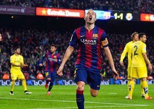 آندرس اینیستا|بارسلونا 3 - 1 ویارئال / جام حذفی