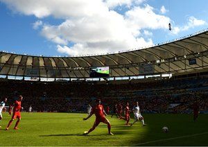 نمای زیبایی از بازی|نمای زیبایی از بازی بلژیک در مقابل روسیه.