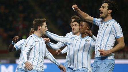 شادی بازیکنان لاتزیو