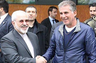 گزارش تصویری از حضور محمدجواد ظریف در اردوی تیم ملی فوتبال در اتریش