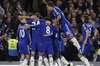 خوشحالی بازیکنان چلسی بعد از گلزنی دیگو کاستا