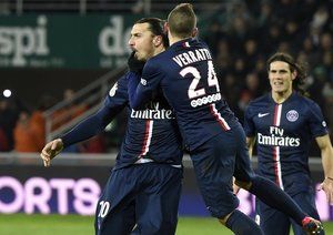 زلاتان ایبراهیموویچ - مارکو وراتی|سنت اتين 0 - 1 پاریس سن ژرمن / لوشامپیونه