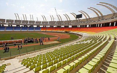 بازدید سلطان حسینی از ورزشگاه نقش جهان اصفهان