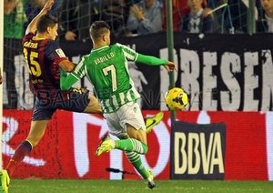 رئال بتیس ۱-۴ بارسلونا/هفته سیزدهم