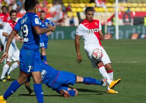 تقابل دو بازیکن نیس و موناکو