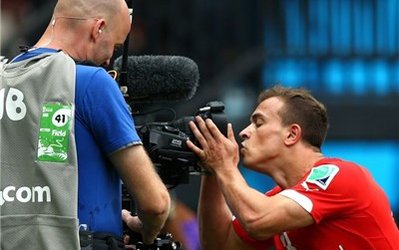 شاقیری بهترین بازیکن دیدار سوئیس و هندوراس شد