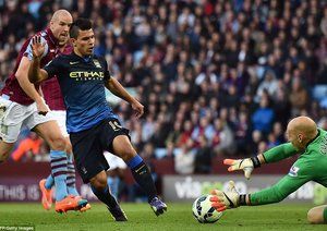 سرخیو آگرو|آستون‌ویلا 0 - 2 منچستر سیتی/ لیگ برتر