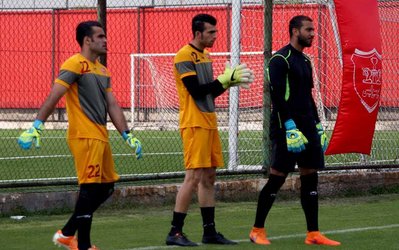 3 دروازه‌بان پرسپولیس امروز تمرین کردند