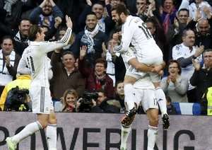 شادی بازیکنان رئال