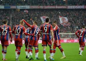 شادی بازیکنان بایرن