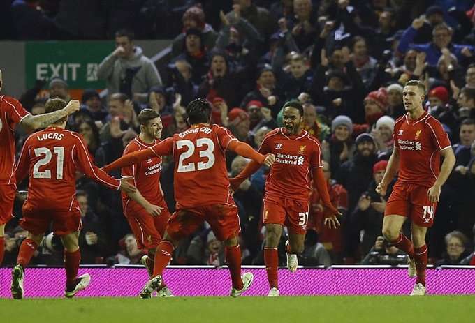 شادی بازیکنان لیوریپول