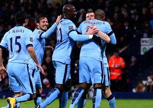 شادی بازیکنان سیتی