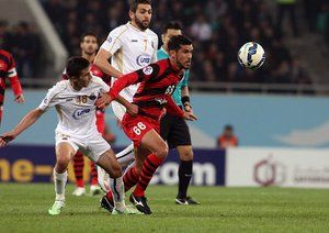 درگیری بازیکنان سر توپ|بنیادکار ازبکستان 0 - 1 پرسپولیس تهران