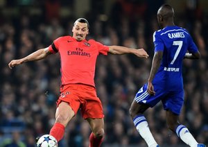 زلاتان ایبراهیموویچ|چلسی 2 - 2 پاریس سن ژرمن / لیگ قهرمانان