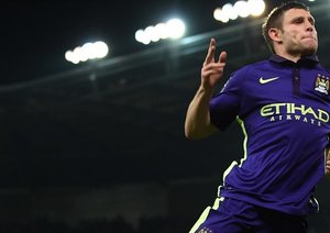 جیمز میلنر|استوک سیتی 1 - 4 منچستر سیتی / لیگ جزیره