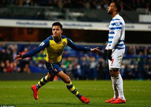 الکسیس سانچز|کوئینز پارک رنجرز 1 - 2 آرسنال / لیگ جزیره