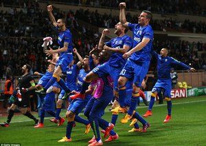 شادی بازیکنان یووه|موناکو 0 - 0 یوونتوس / لیگ قهرمانان