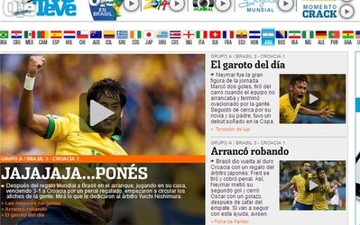 جام جهانی برزیل با دزدی آغاز شد+عکس