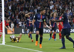 تیاگو سیلوا|پاریس سن ژرمن 2 - 0 گازیله آژاکسیو / لیگ 1 فرانسه