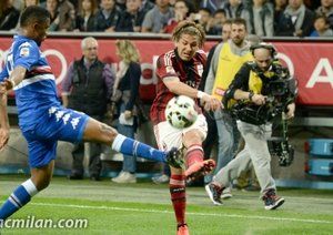 آلسيو چرچی|میلان 1 - 1 سامپدوریا / سری آ