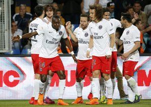 شادی بازیکنان پی اس جی