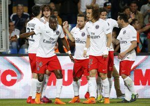 شادی بازیکنان پی اس جی|مون پليه 1 - 2 پاریس سن ژرمن / لوشامپیونه