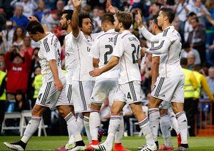 شادی بازیکنان رئال