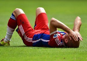 آرین روبن|عکس العمل آرین روبن بعد از هدر دادن موقعیت گلزنی