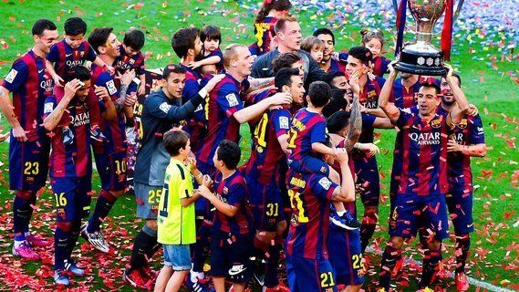 بارسلونا 2 - 2 دیپورتیوو لاکرونیا/هفته سی و هشتم لالیگا/گل های مسابقه