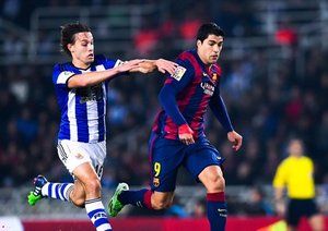 لوئیس سوارز - سرخیو کانالس|رئال سوسیداد 1 - 0 بارسلونا / لالیگا