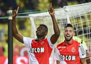 شادی بازیکن موناکو