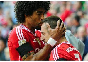 ریبری - دانته|خوشحالی دانته از گلزنی ریبری