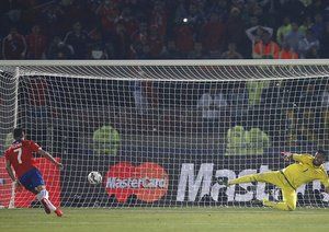 الکسیس سانچز|شیلی 0 (3) - (1) 0 آرژانتین / فینال کوپا آمریکا