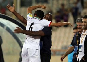 شادی بازیکن ایران