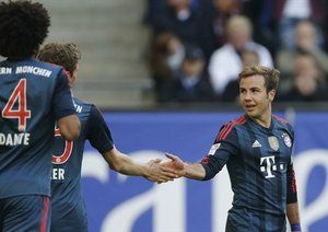 ماریو گُتزه|چهره شادمان گوتزه بهد از دوبل کردن در گلزنی.